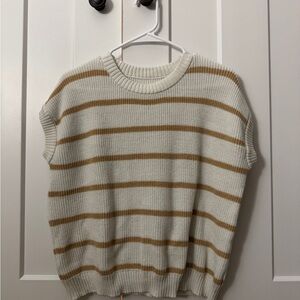 striped sweater top (short sleeved)